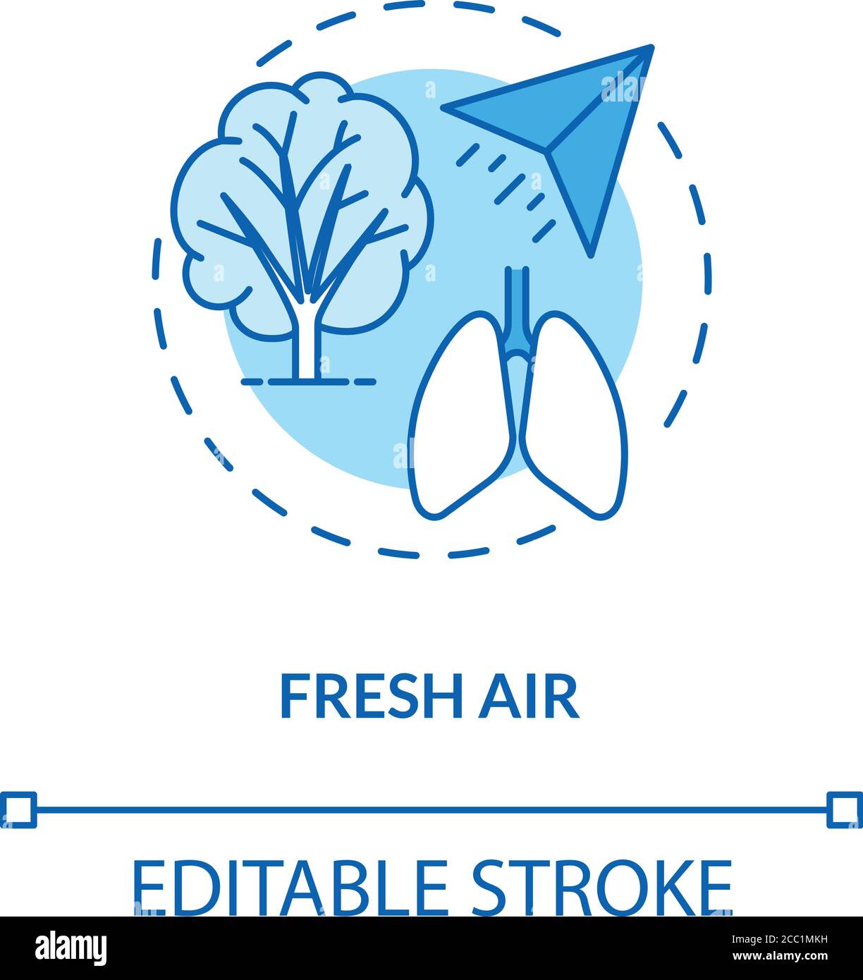 Symbol für Frischluftkonzept Stock Vektor