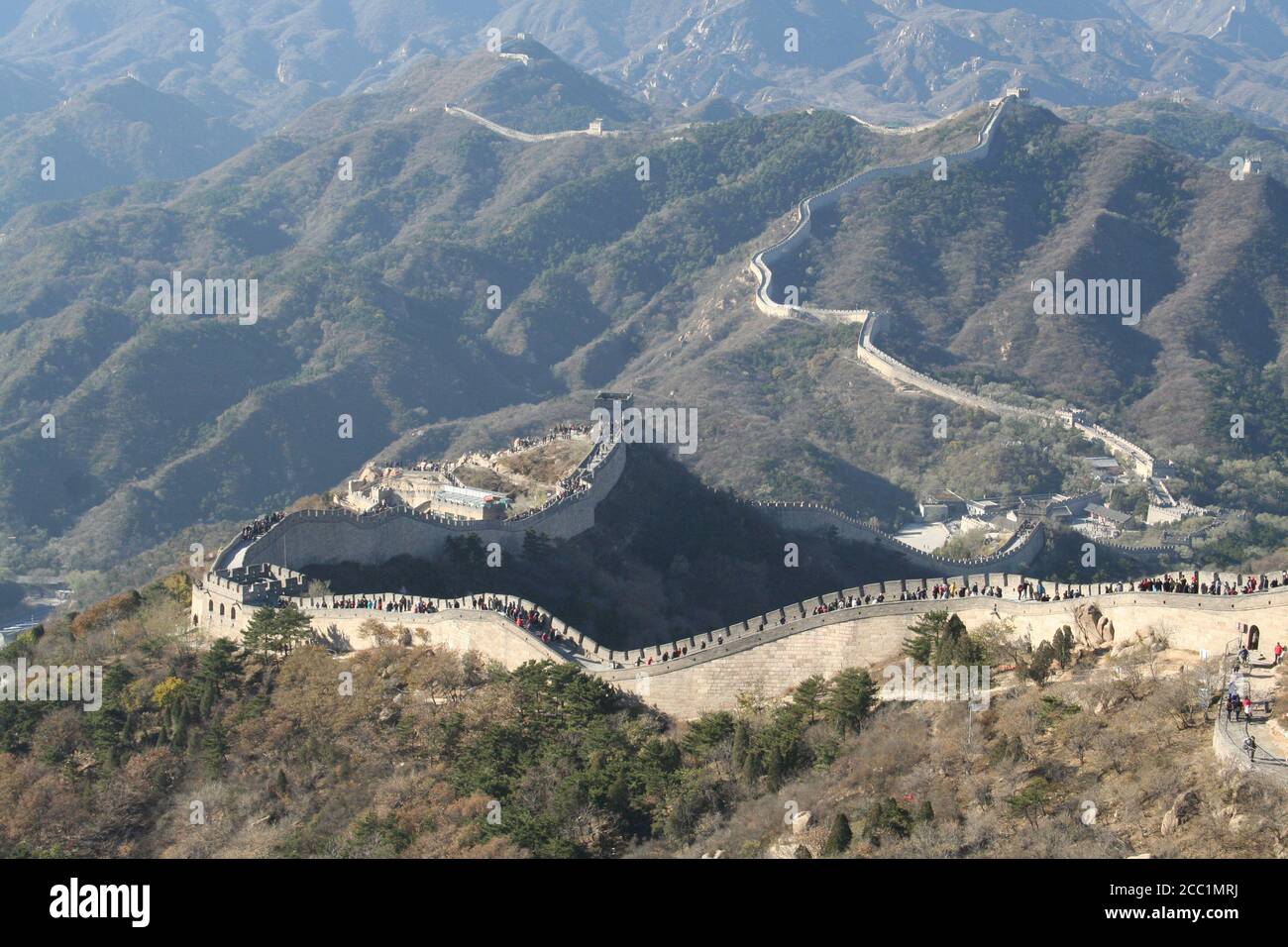 Peking, China - 2. November 2016, die Chinesische Mauer Stockfoto