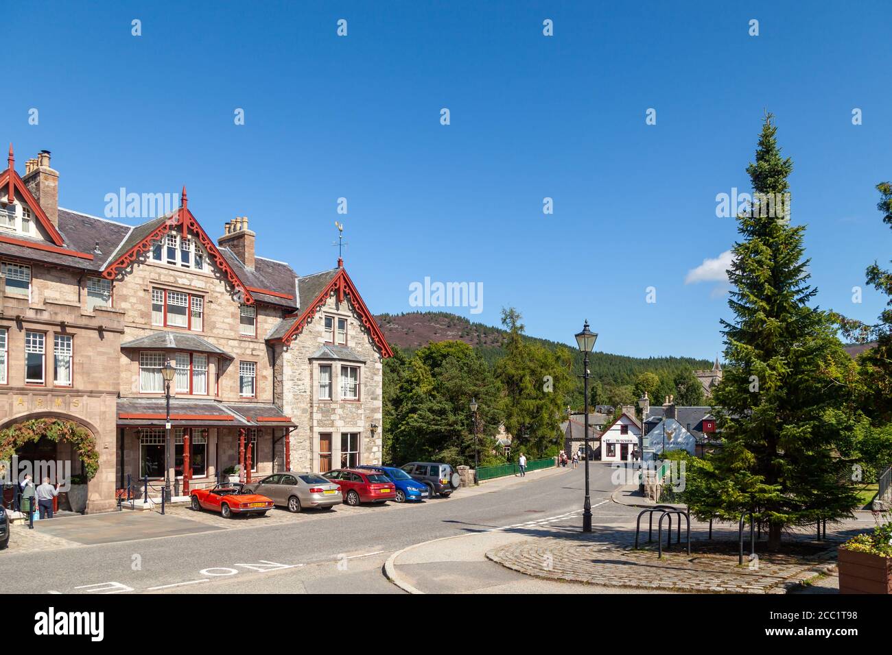 Braemar Dorf in Aberdeenshire, Schottland Stockfoto