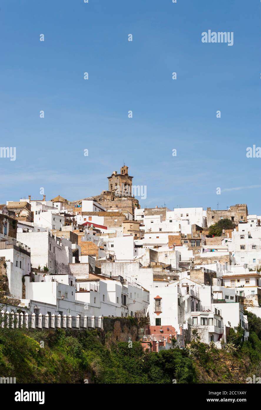 Spanien, Ansicht von San Pedro Kirche und Altstadt Stockfoto