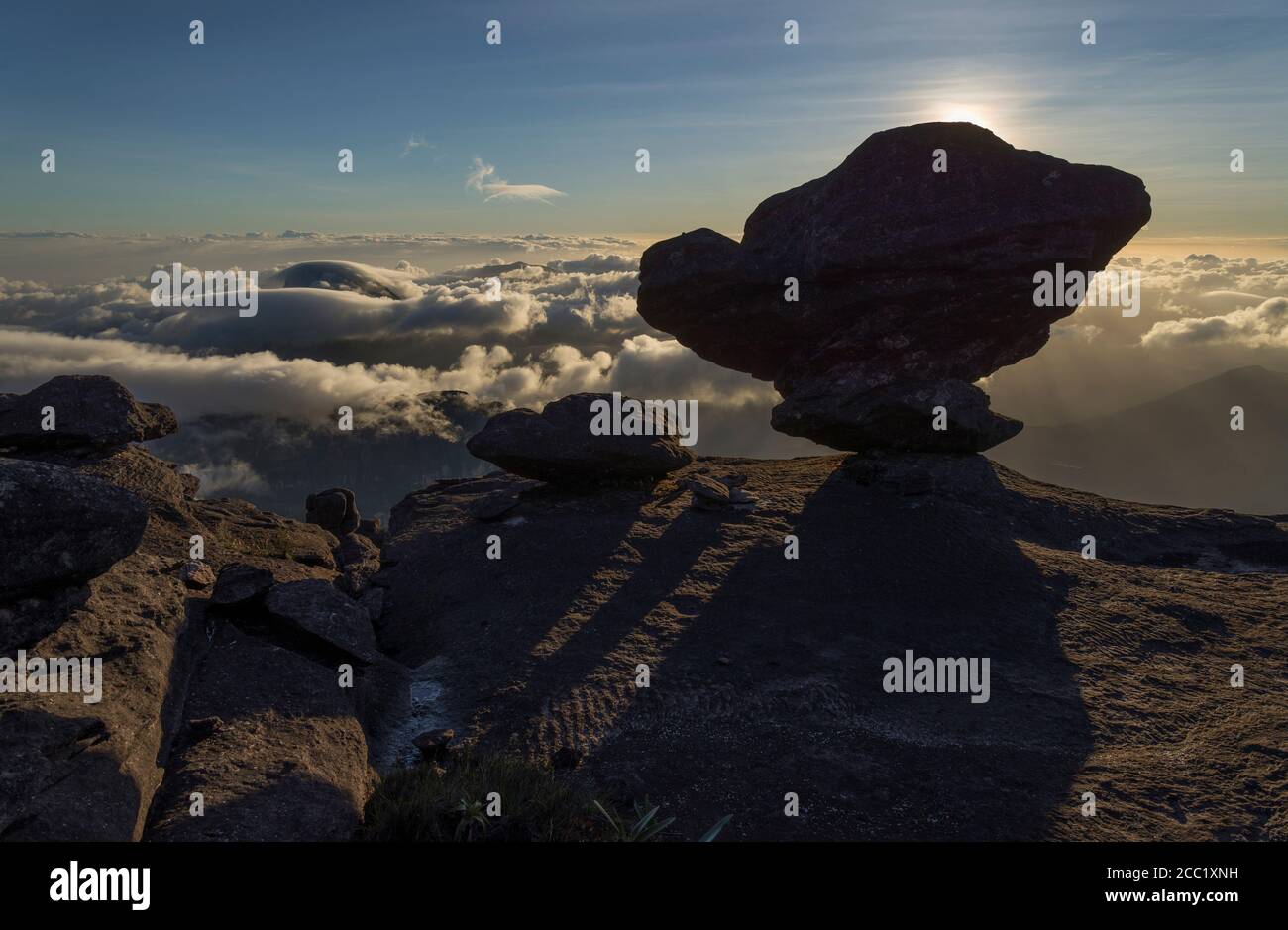 Venezuela, Blick auf den Berg Roraima Stockfoto