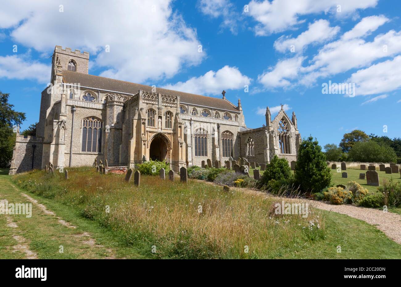 St. Margaret's Church, Cley am Meer, Norfolk, Großbritannien. Stockfoto