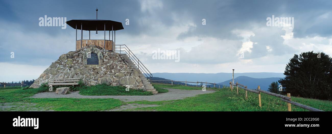 Deutschland, Baden-Württemberg, Schwarzwald, Kandel Summit, Pavillon Stockfoto