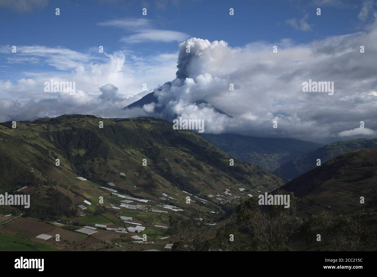 Ecuador, Tungurahua, Vulkanausbruch Stockfoto