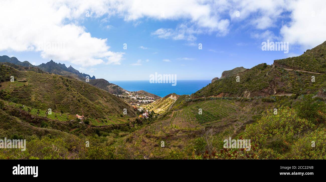 Spanien, Ansicht von Anaga-Gebirge Stockfoto