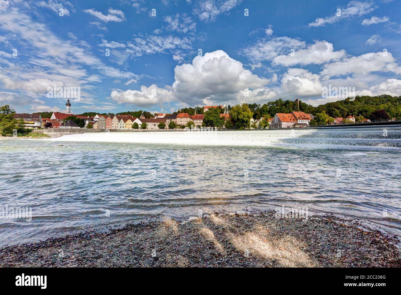 Deutschland, Bayern, Blick auf Landsberg am Lech Stockfoto