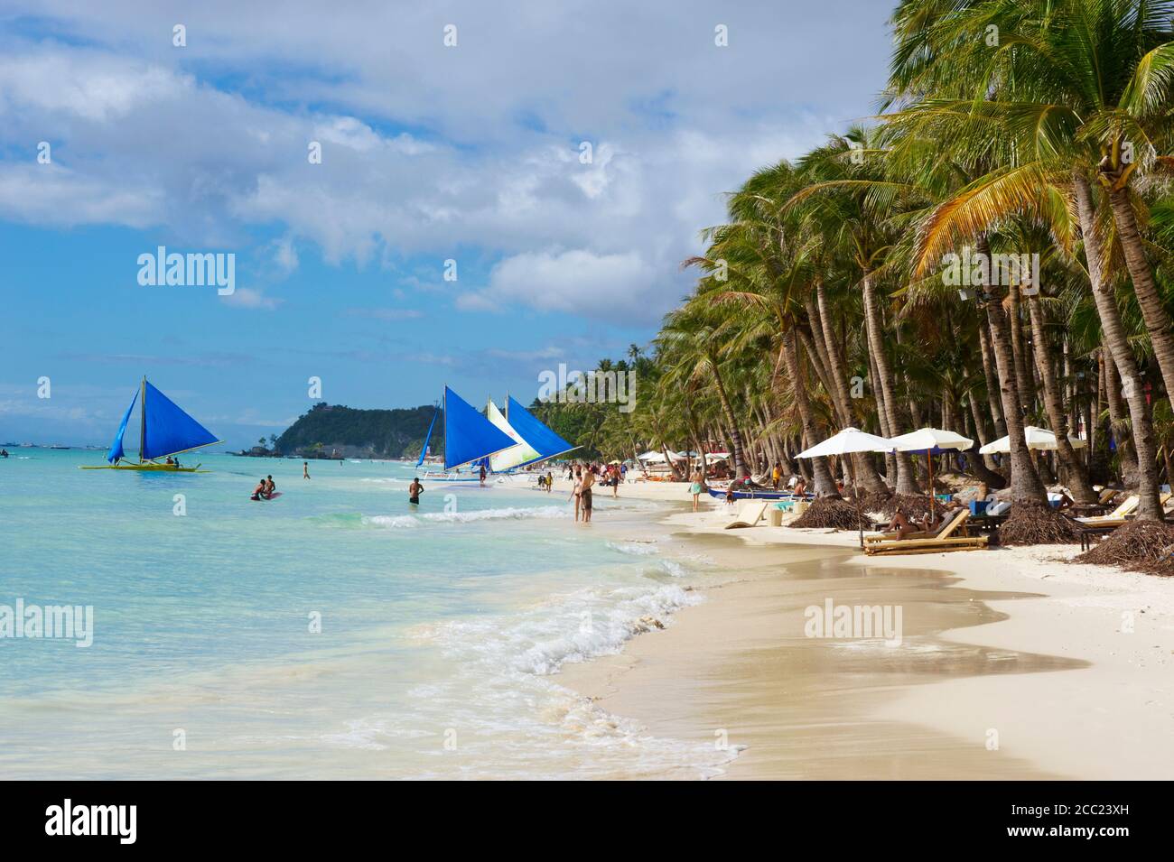 Philippinen, Panay Gegend, Boracay Insel Stockfoto