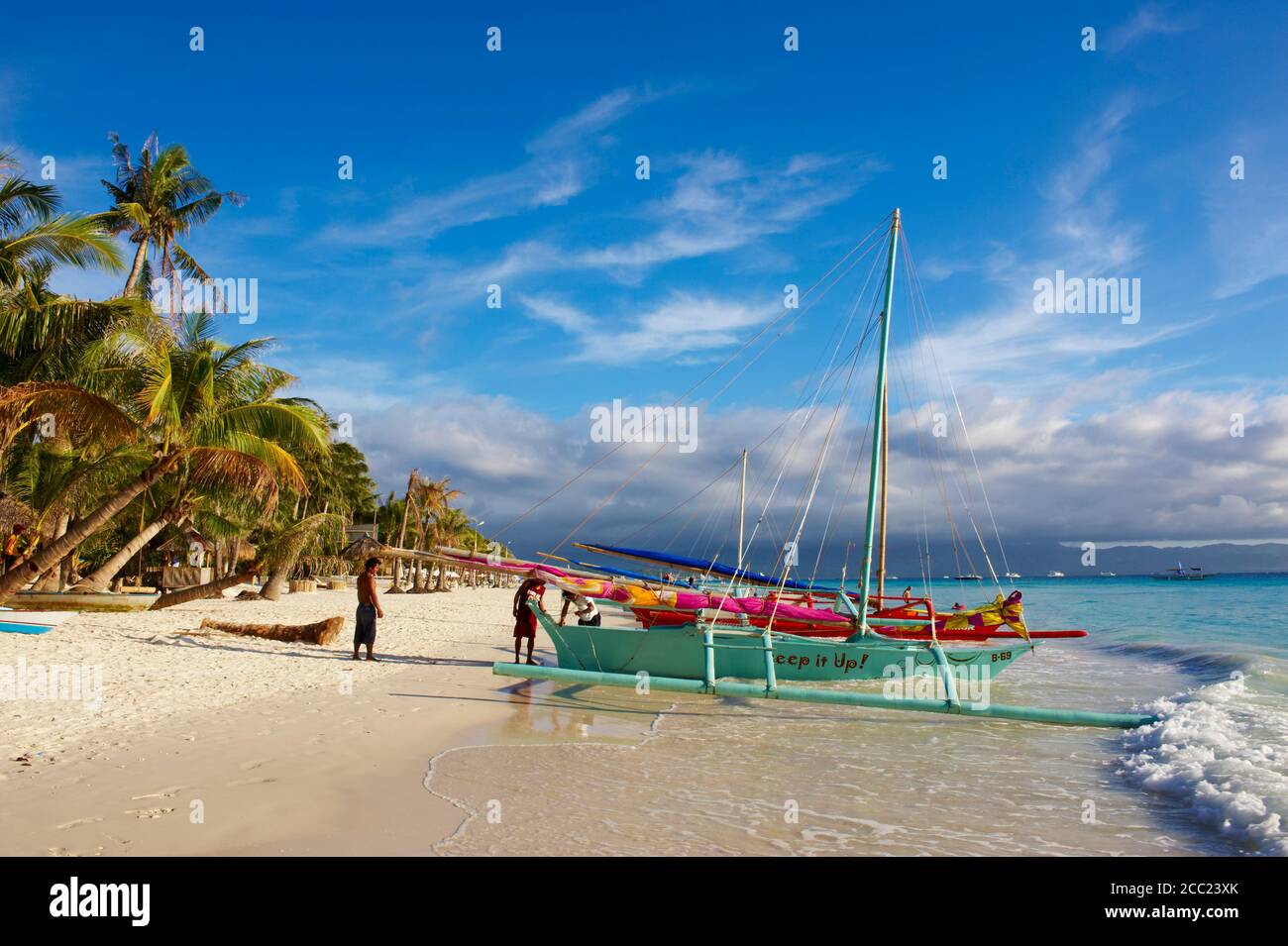 Philippinen, Panay Gegend, Boracay Insel Stockfoto