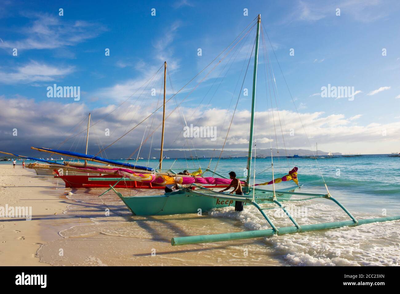 Philippinen, Panay Gegend, Boracay Insel Stockfoto