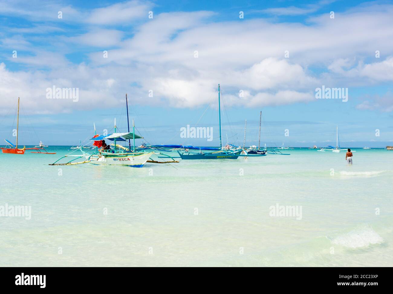 Philippinen, Panay Gegend, Boracay Insel Stockfoto