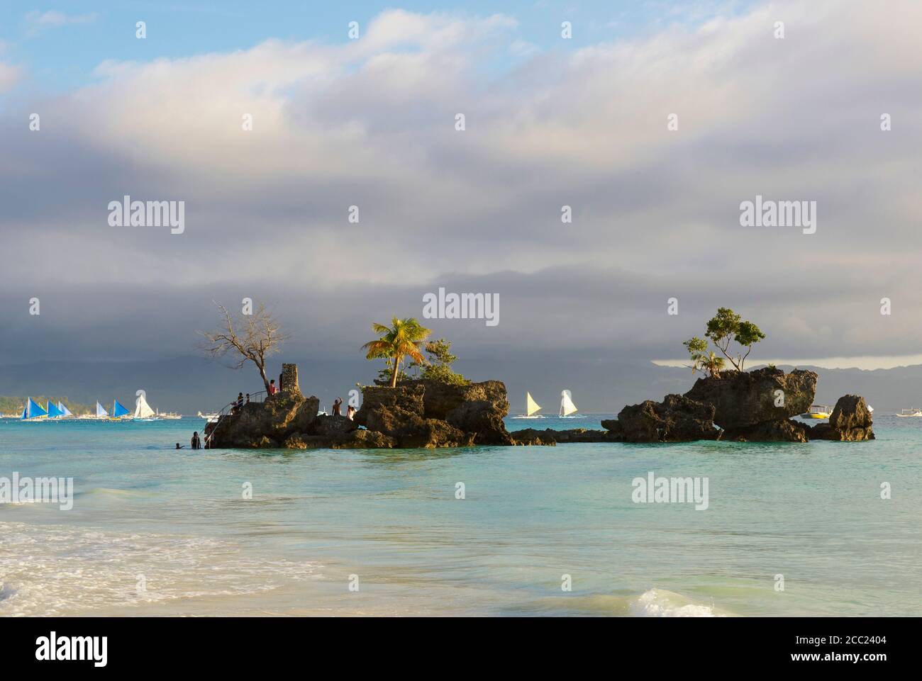 Philippinen, Panay Gegend, Boracay Insel Stockfoto