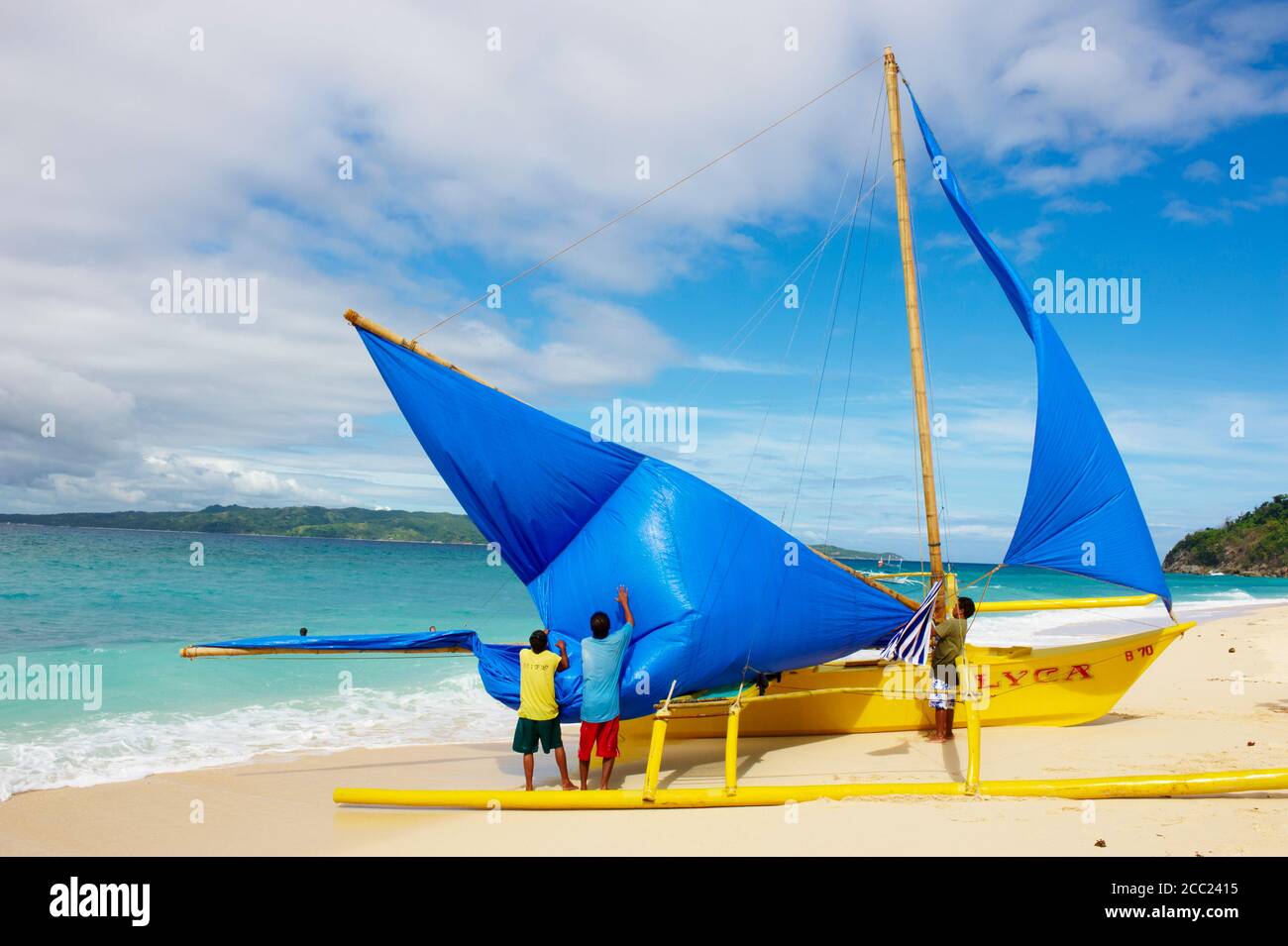 Philippinen, Panay Gegend, Boracay Insel Stockfoto