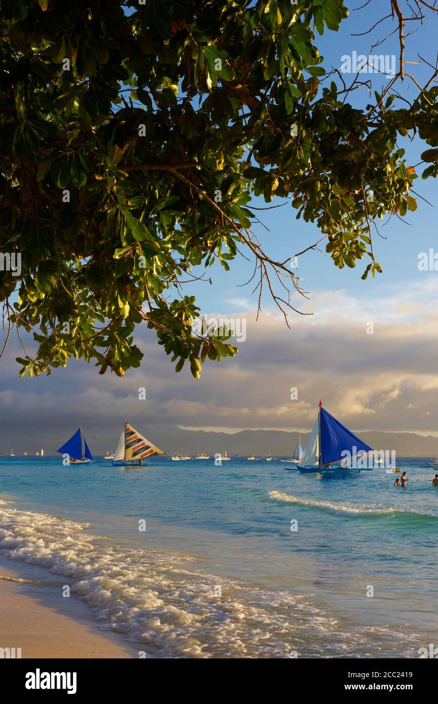 Philippinen, Panay Gegend, Boracay Insel Stockfoto