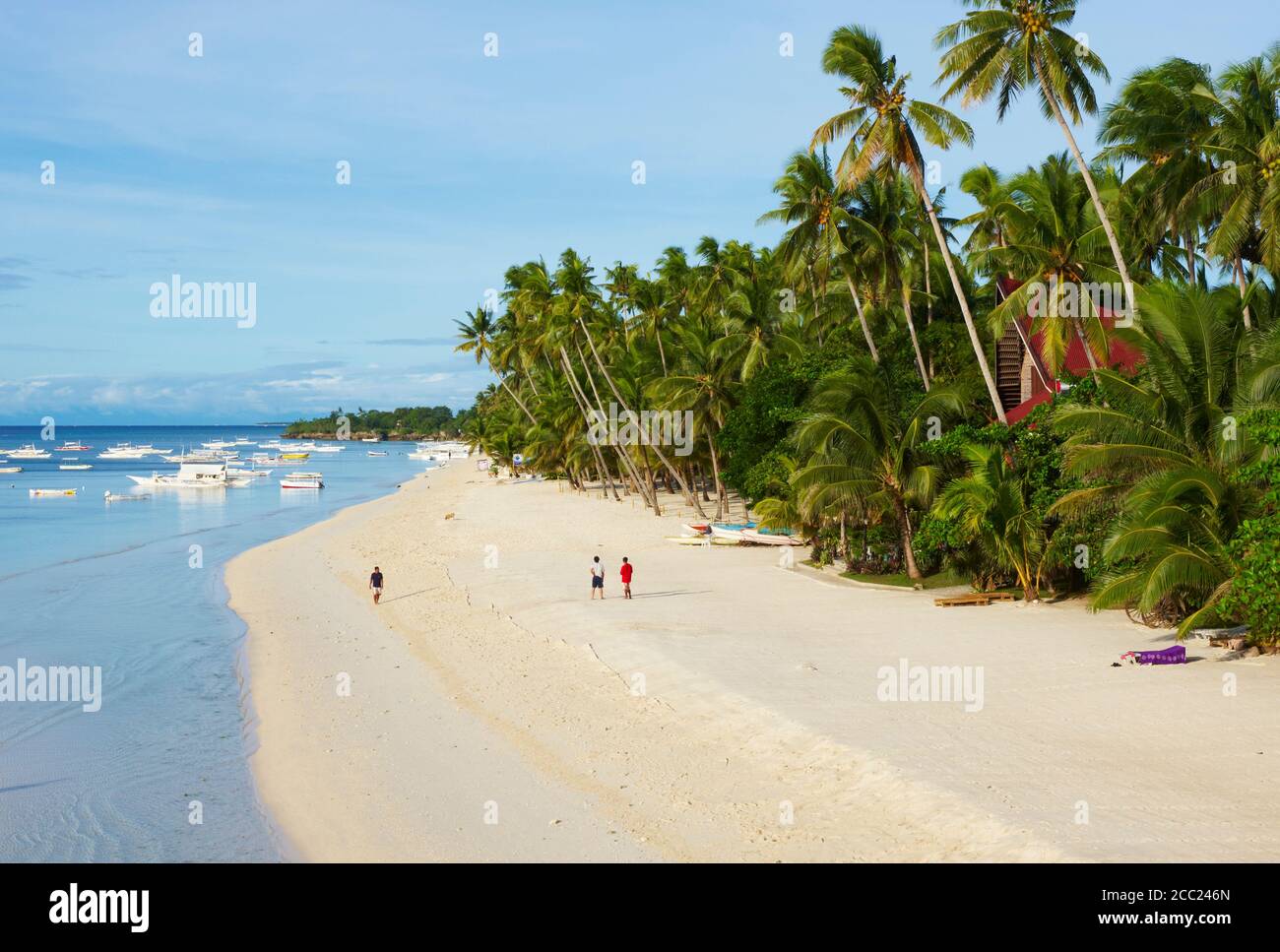 Philippinen, Visayas Inseln, Bohol Insel, panglao, Alona Strand. Stockfoto