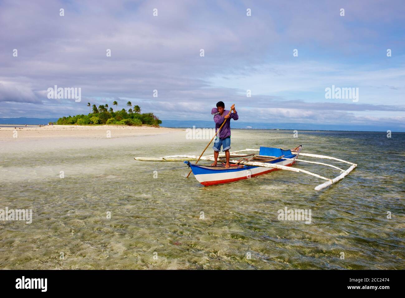 Philippinen, Visayas Inseln, Bohol Insel, panglao, Puntod Insel. Stockfoto
