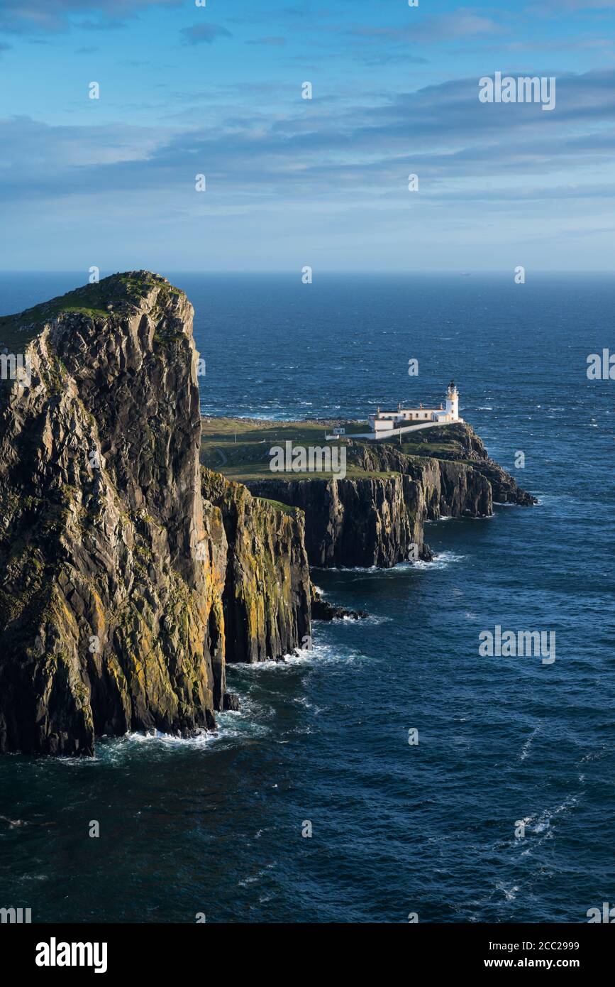 Großbritannien, Schottland, Blick auf landschaftlich Point Leuchtturm Stockfoto