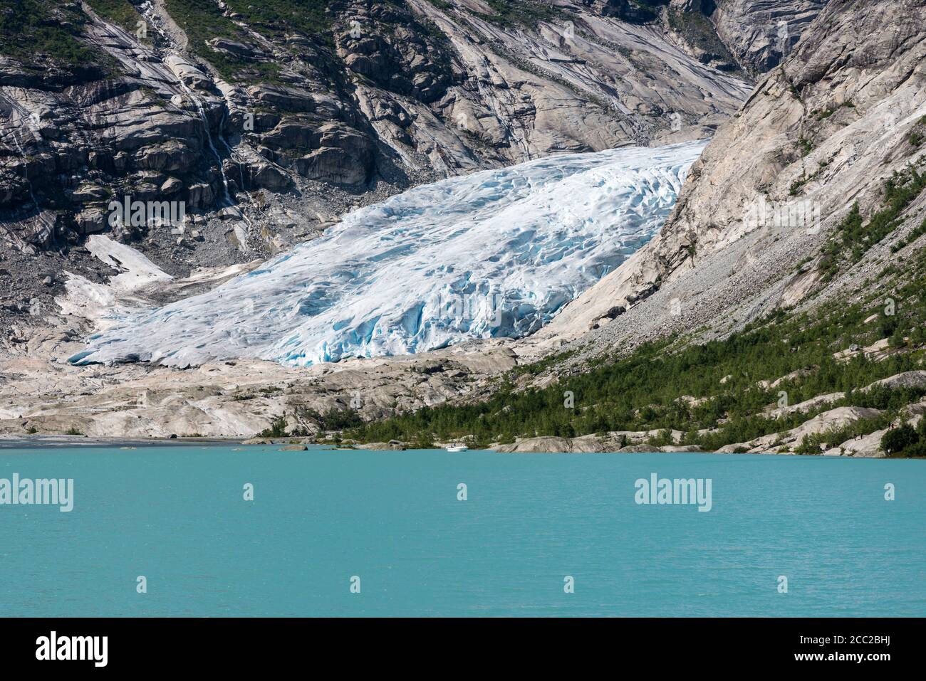 Norwegen, Blick auf Gletscher Jostedalsbreen Stockfoto