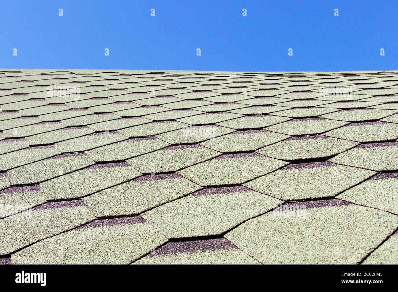 Struktur, Hintergrund, Muster. Dachziegel. Flexibel, weich, bituminös, Composite. Stockfoto