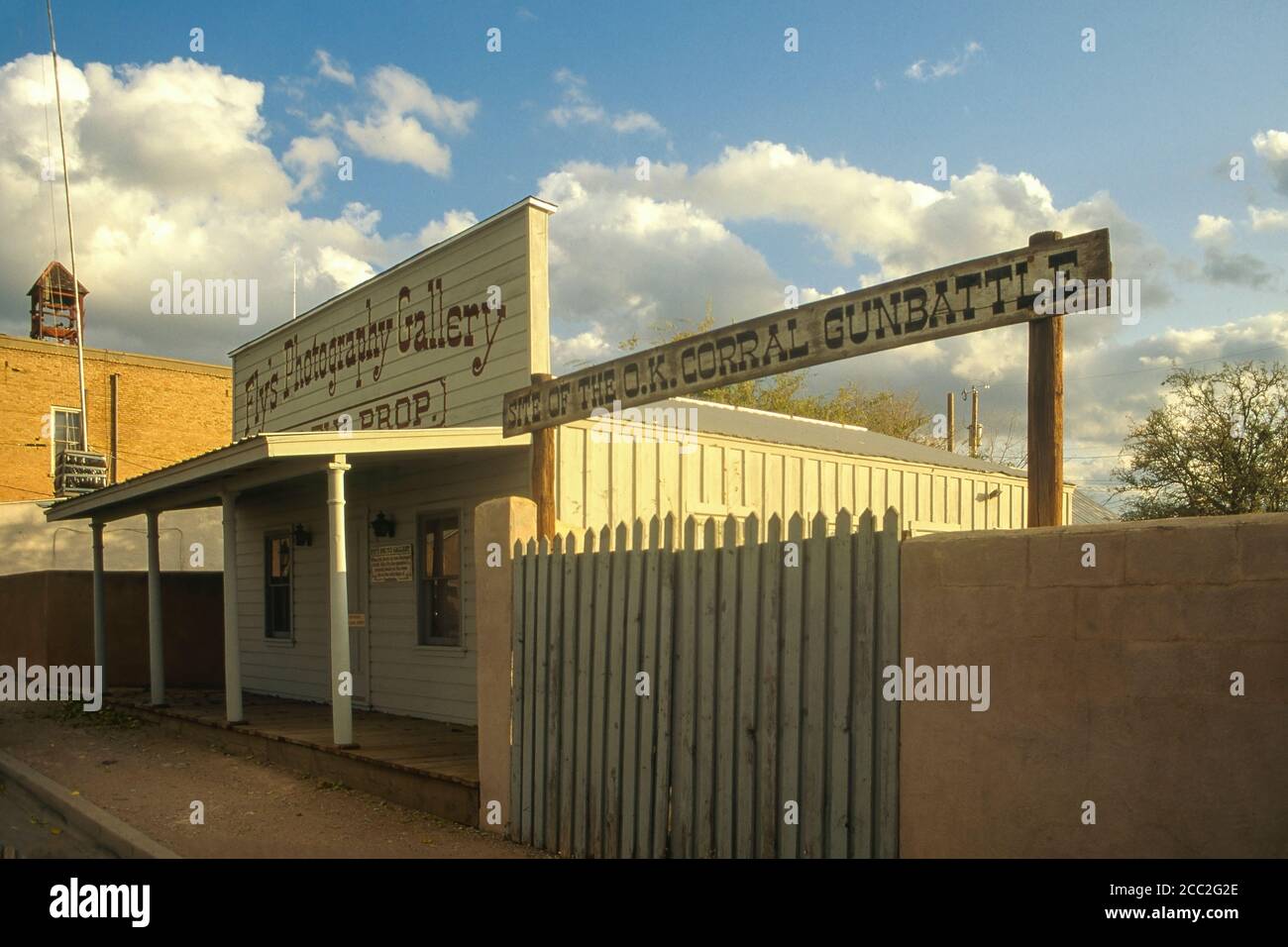 Cochise County AZ / NOV Fry's Photography und OK Corral in Tombstone. Stockfoto