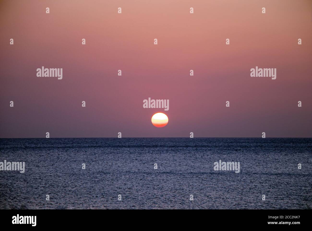 Sonnenuntergang auf Curacao karibische Insel Stockfoto