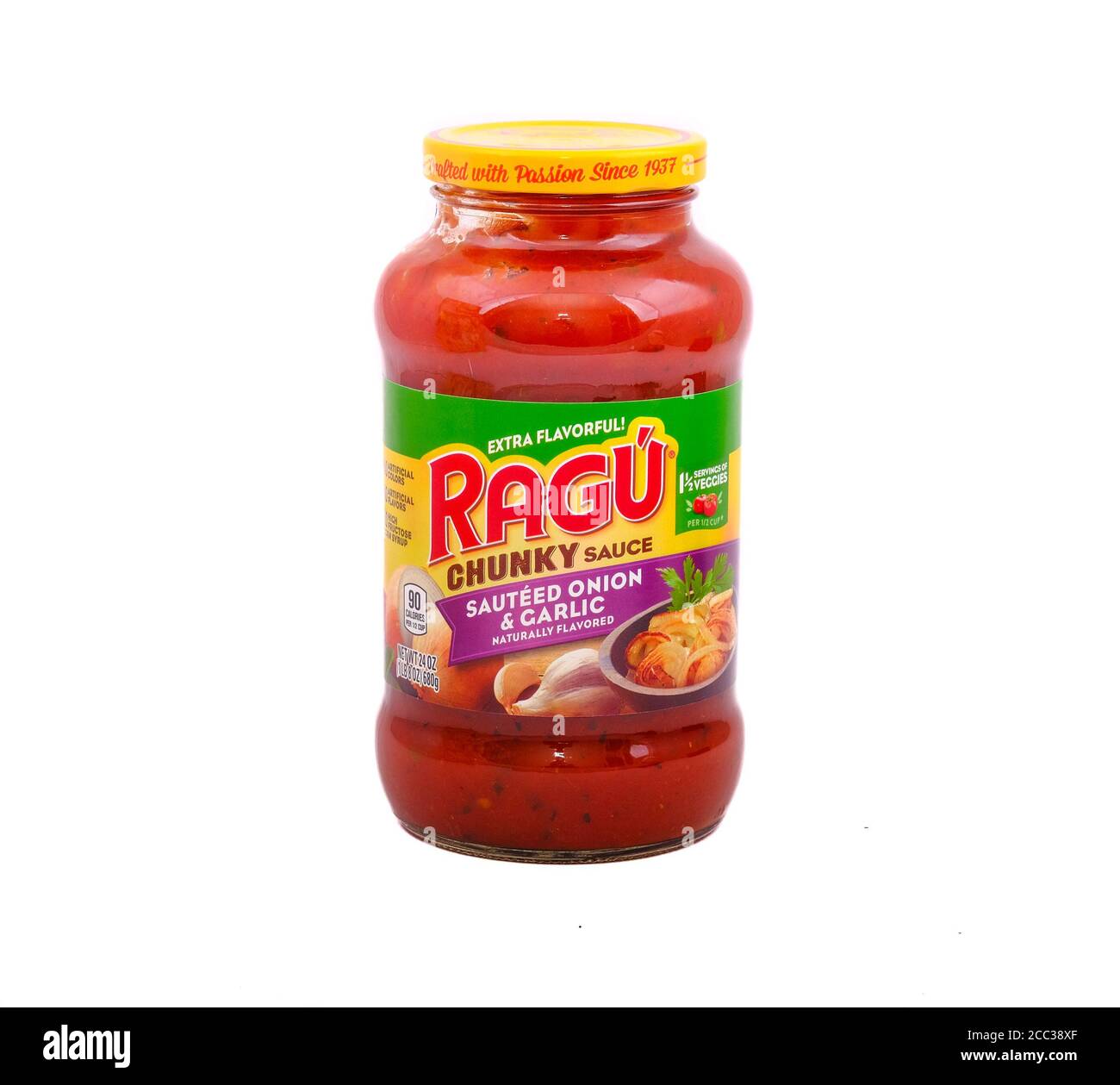 Ragu Chunky Sauce Stockfoto