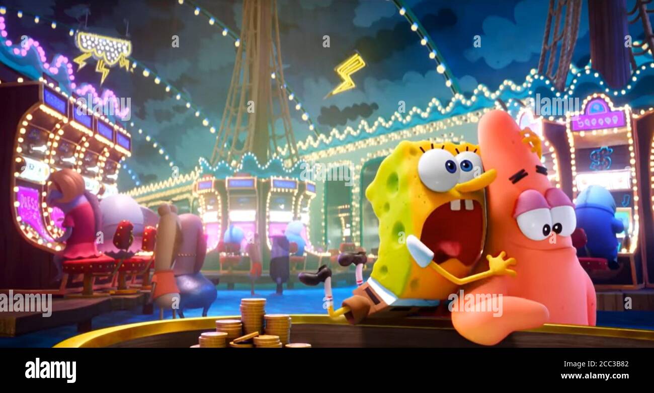 Der Spongebob Film Schwamm Auf Der Flucht Von Links Spongebob Schwammkopf Stimme Tom Kenny Patrick Star Stimme Bill Fagerbakke 2020 C Paramount Pictures Courtesy Everett Collection Stockfotografie Alamy