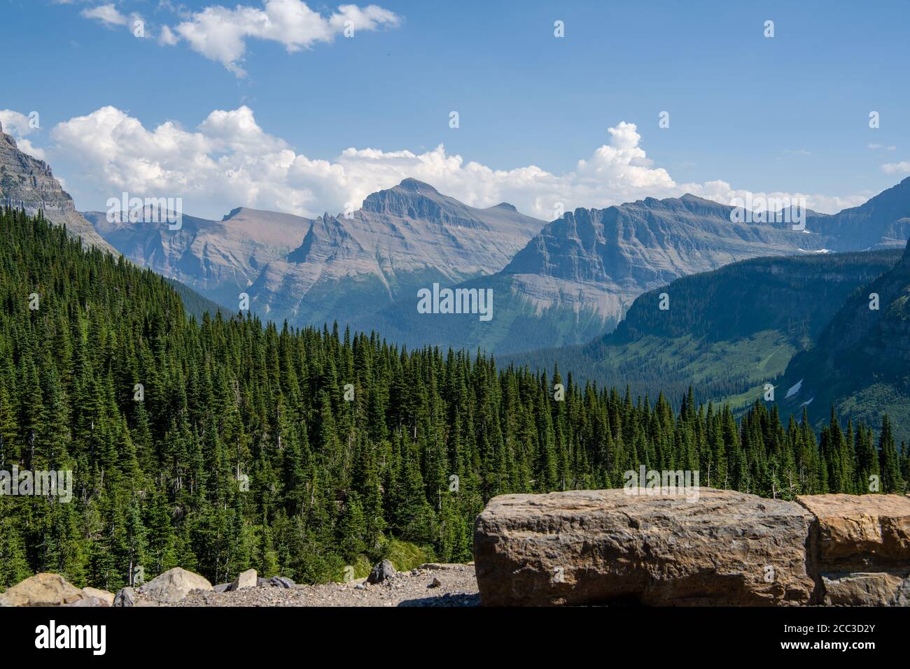 Glacier-Nationalpark in Montana Stockfoto