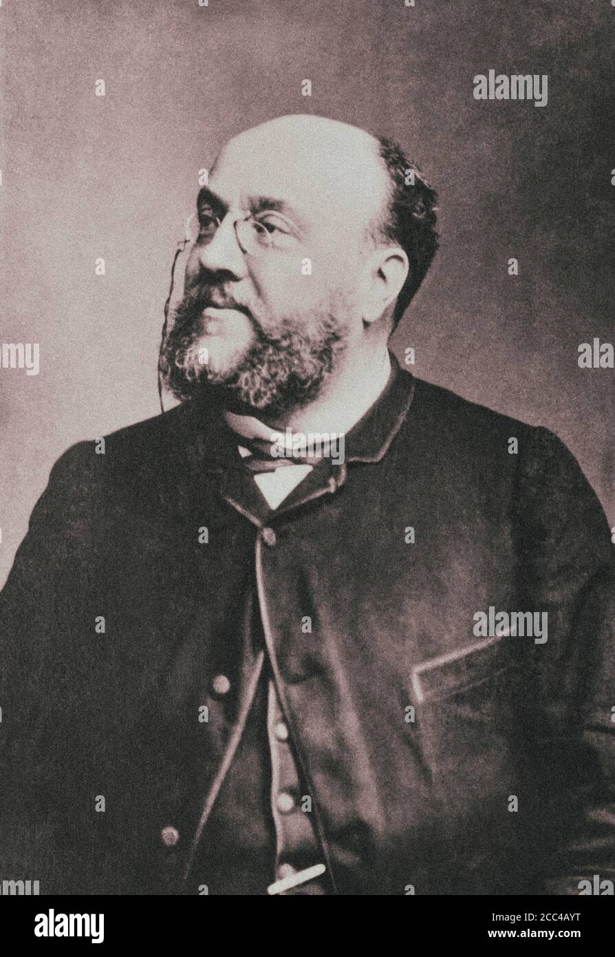 Charles Lamoureux (1834-1899), französischer Dirigent und Geiger, Gründer der Gesellschaft für neue Konzerte, die zu den Lamoureux Concerts wurde. Stockfoto