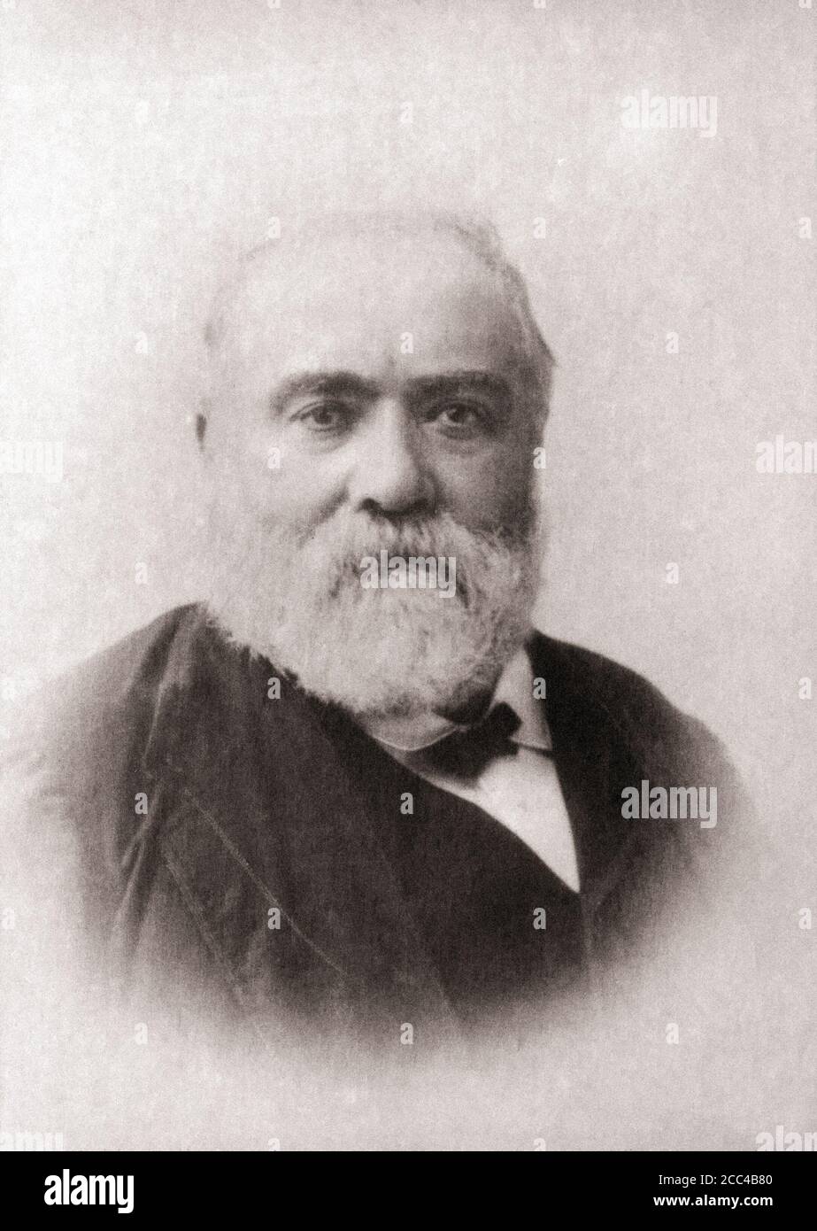 Francisque Sarcey (1827 – 1899) war ein französischer Journalist und Dramaturg. Stockfoto