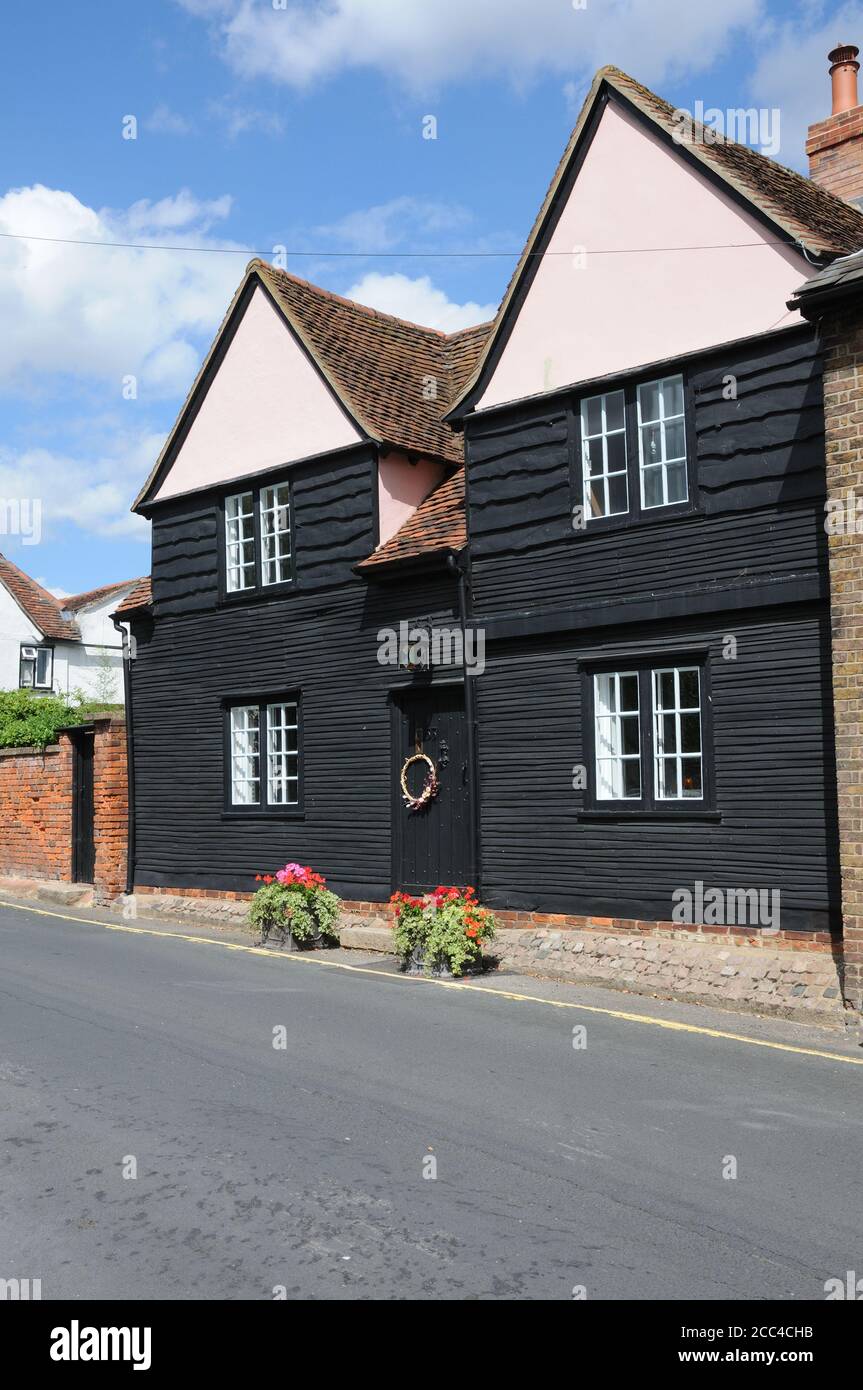 Weatherboarded House, 33 Church Street, Maldon, Essex Stockfoto