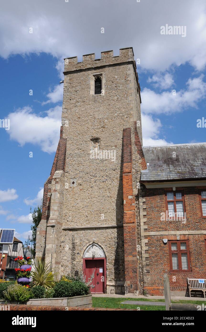 Thomas Plume's Library, Maldon, Essex, wurde von Dr. Plume im achtzehnten Jahrhundert an der Stelle der ruinierten Kirche St. Peter gegründet. Stockfoto