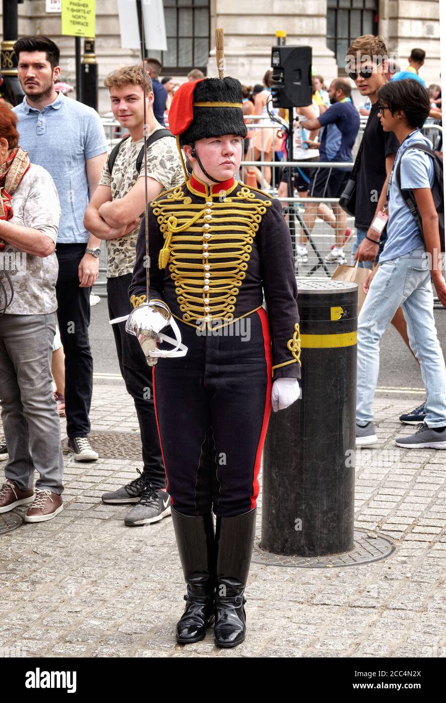 Soldaten der Königstruppe, Royal Horse Artillery (KTRHA) Stockfoto