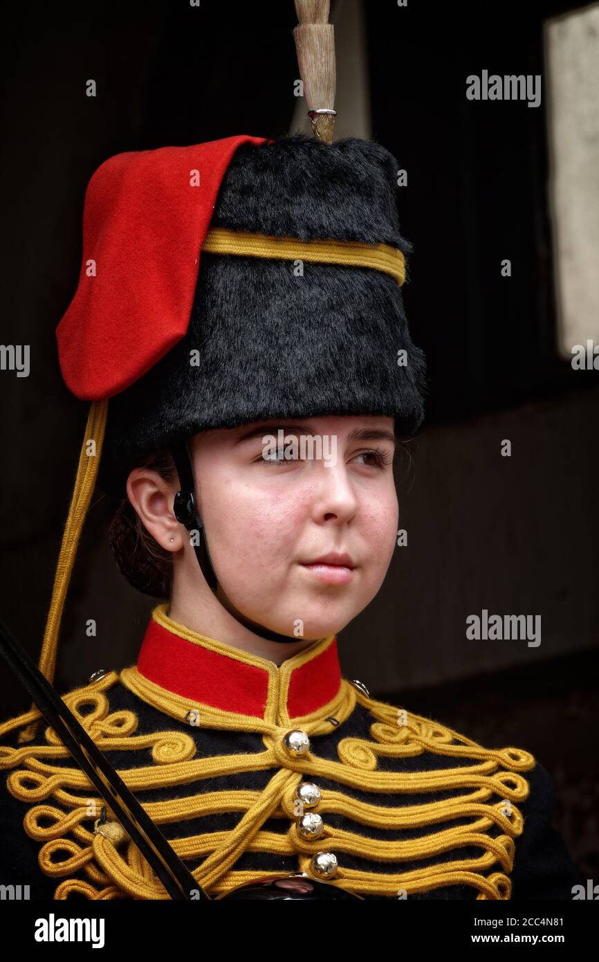 Soldaten der Königstruppe, Royal Horse Artillery (KTRHA) Stockfoto