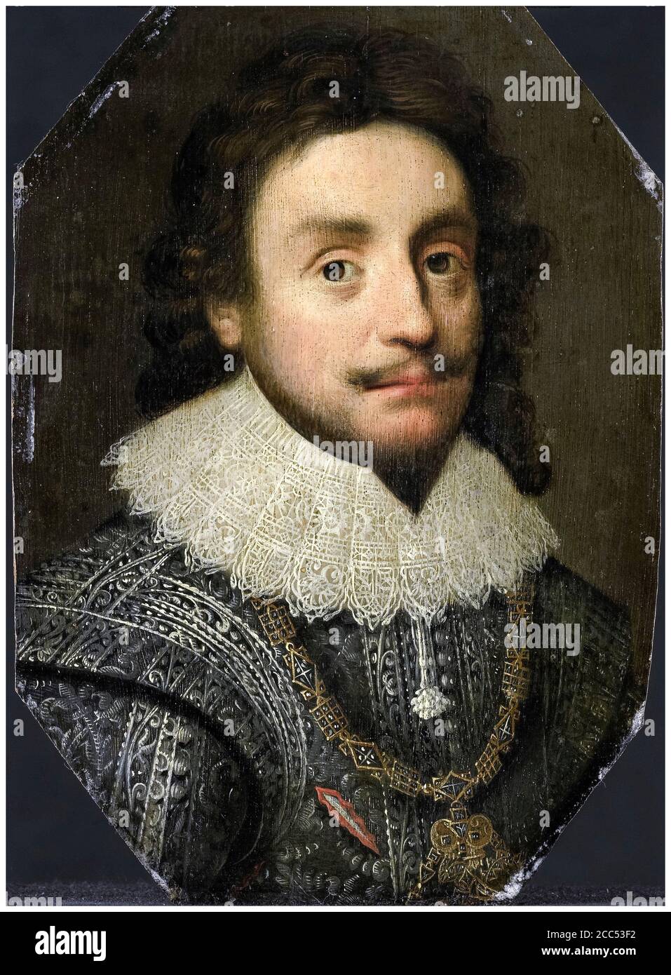 Friedrich V. (1596–1632), Kurfürst Pfalz, König von Böhmen, Porträtmalerei nach Michiel Janszoon van Mierevelt, nach 1621 Stockfoto