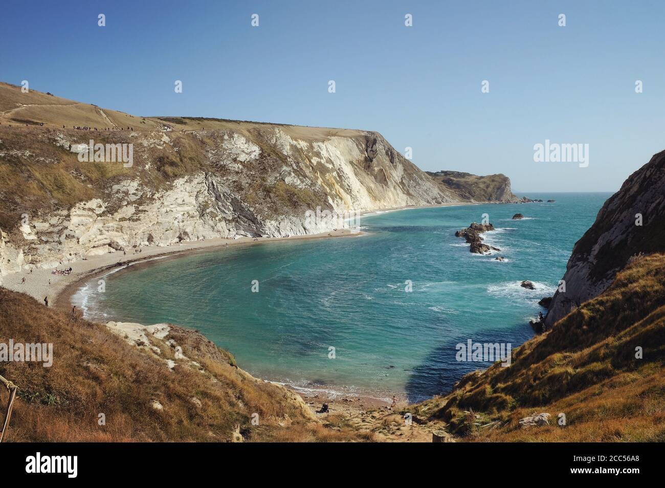 Man O'war Beach an der Jurassic Coast, Dorset, Großbritannien Stockfoto