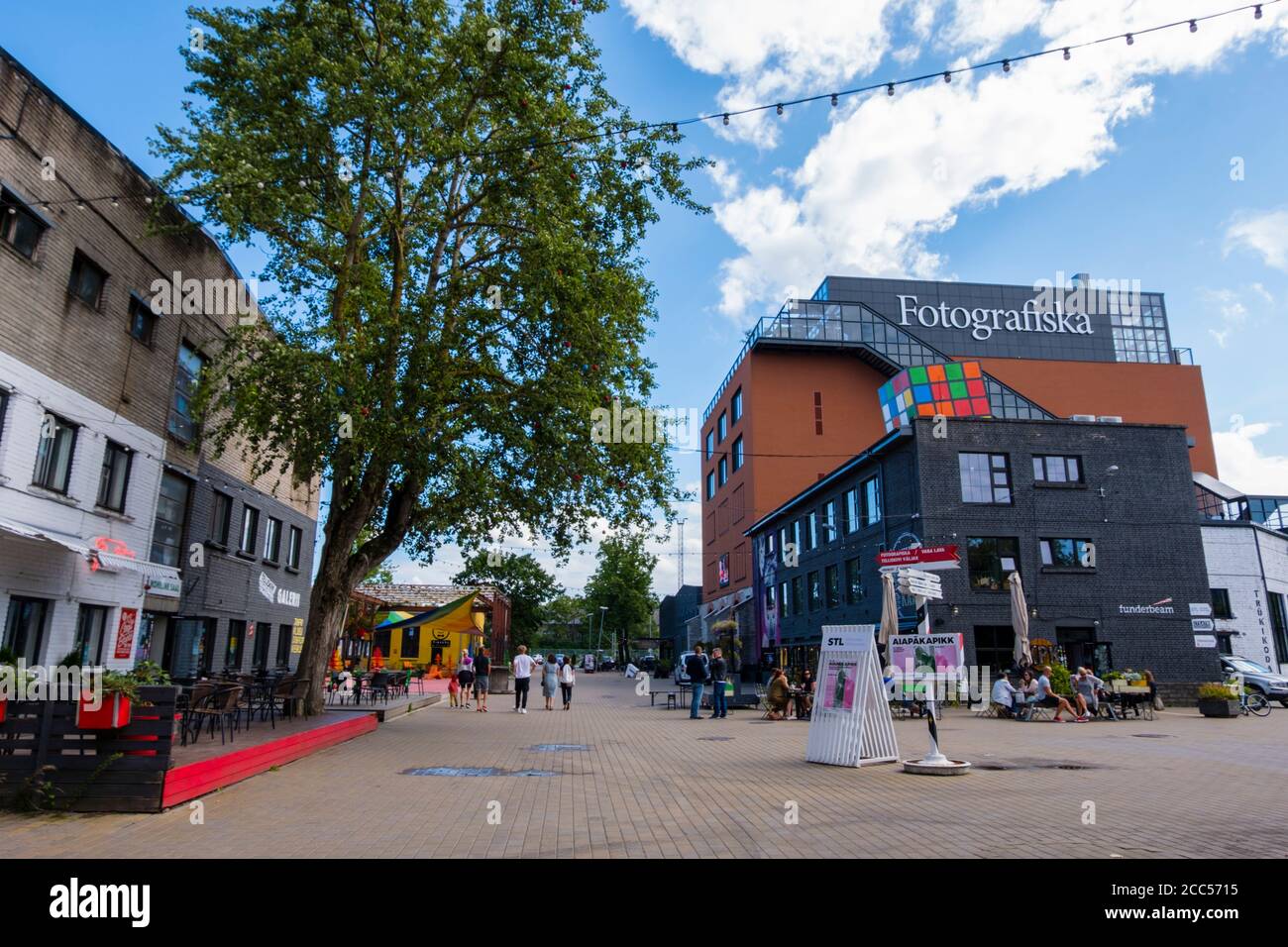 Telliskivi loomelinnak, Kreativbezirk Telliskivi, Kalamaja, Tallinn, Estland Stockfoto