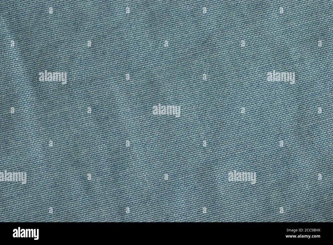 Blauer Baumwoll-Textur Hintergrund, Textil-Gewebe Stockfoto