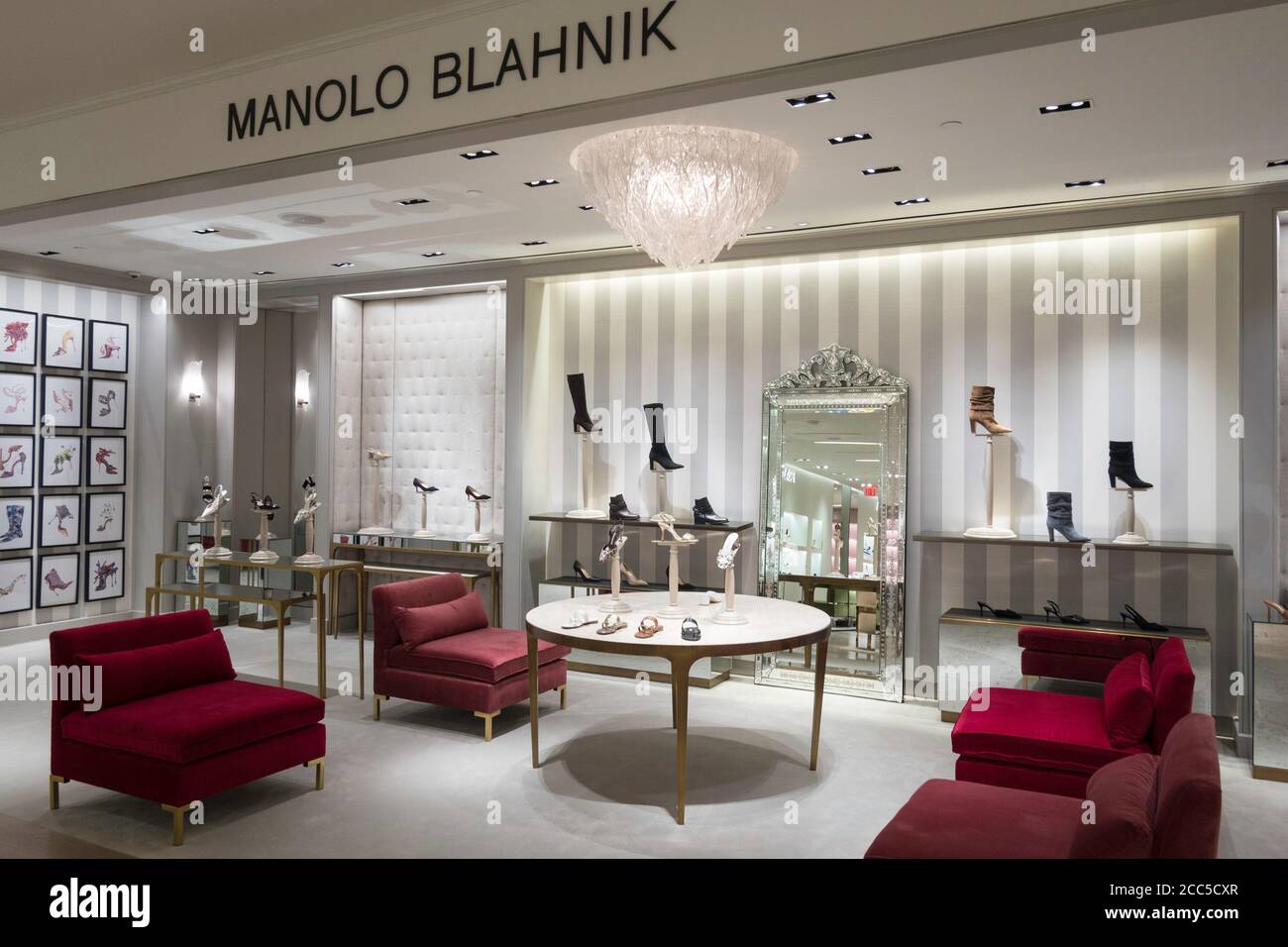 Saks Fifth Avenue Flagship-Store Interieur, NYC Stockfoto