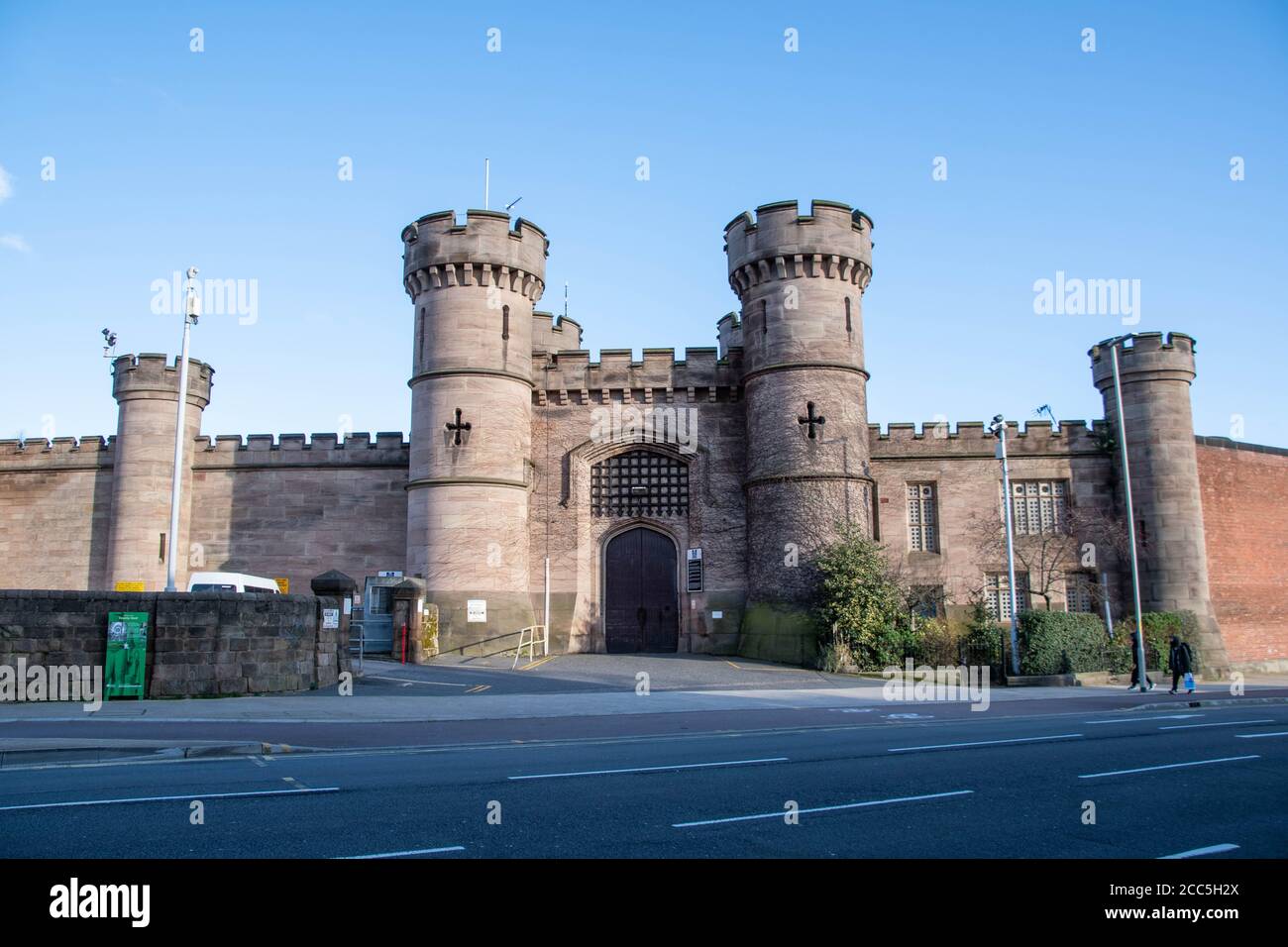 HMP Leicester Gefängnis im Zentrum der Stadt Gehäuse Insassen aus dem ganzen Land Stockfoto