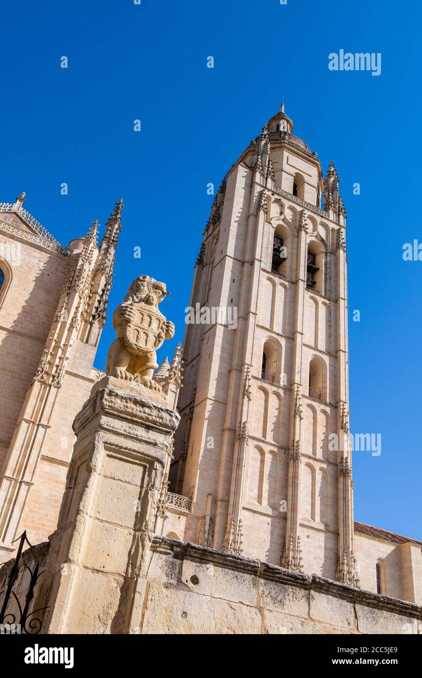 Kathedrale, Segovia, Kastilien und Leon, Spanien Stockfoto