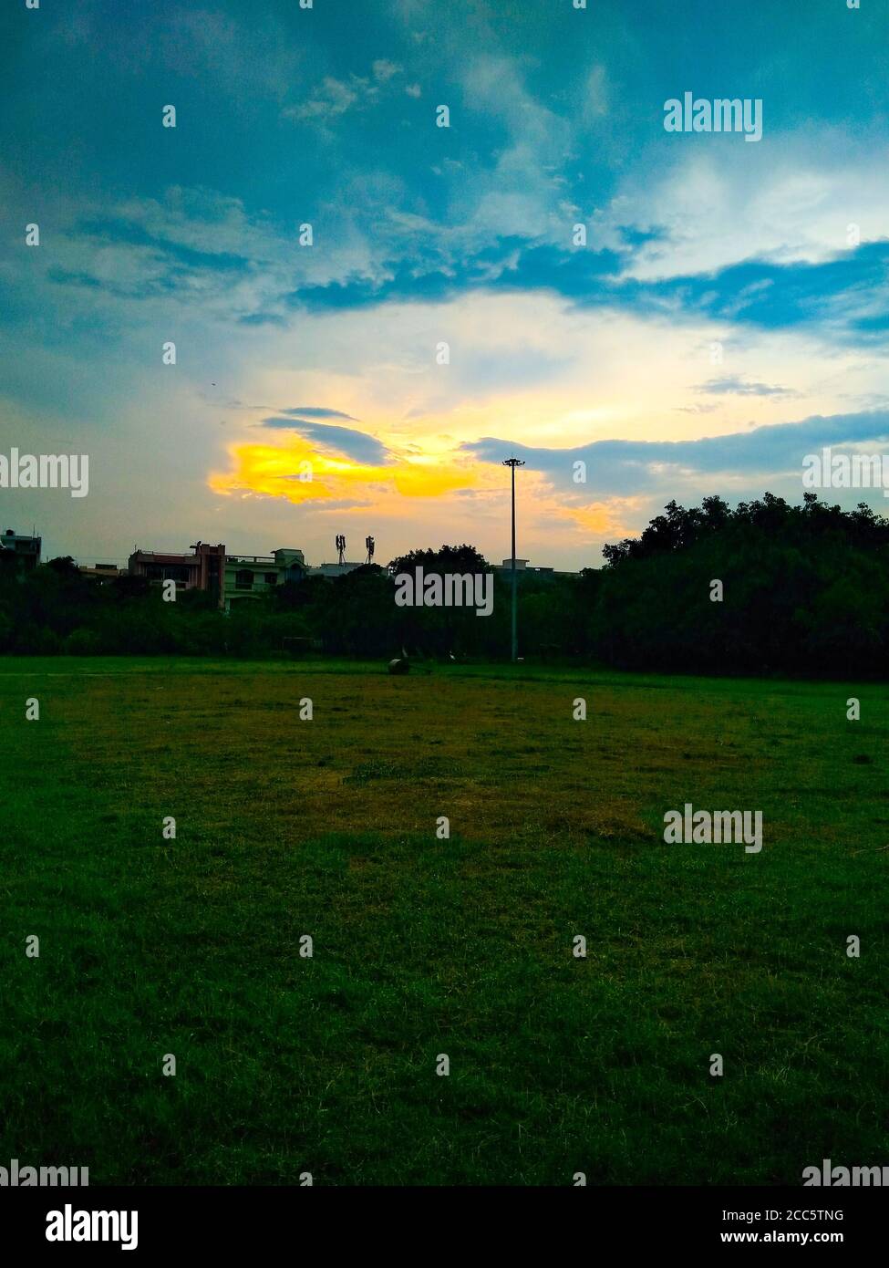 Ein Bild von schönen Garten nach regnerischen Sitzung Stockfoto