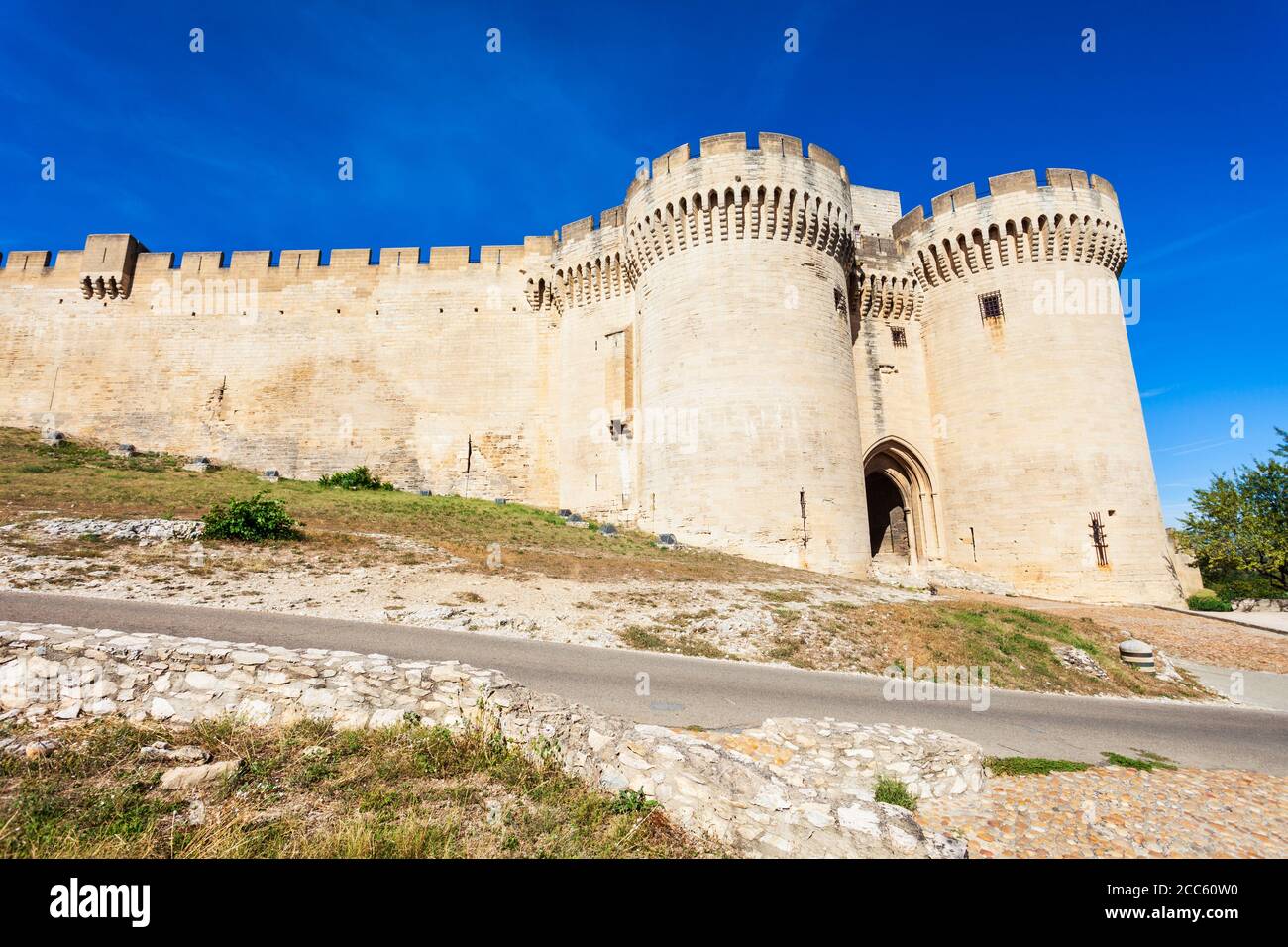 Das Fort Saint Andre ist eine mittelalterliche Festung in Avignon City Süd Frankreich Stockfoto