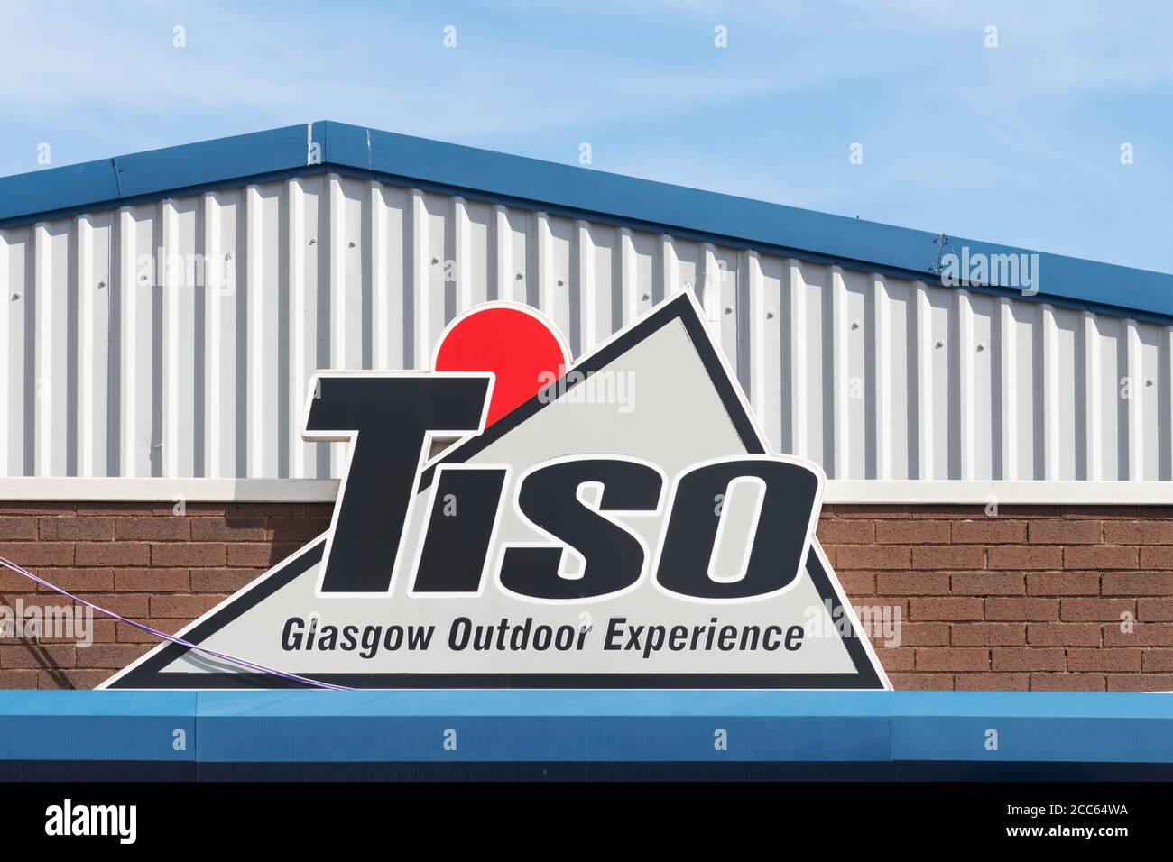 Tiso Glasgow Outdoor Erleben Sie Outdoor-Ausrüstung und Kleidung Shop Coupér Street, Glasgow, Schottland, Großbritannien Stockfoto