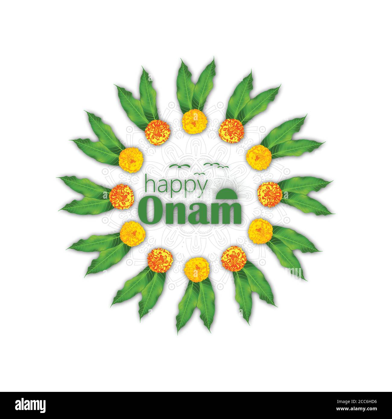 Happy Onam ein sehr berühmtes südindisches Festival von Indien. Kathakali Gesicht Vektor Design ein klassischer Tanz von Kerala Indien Stock Vektor