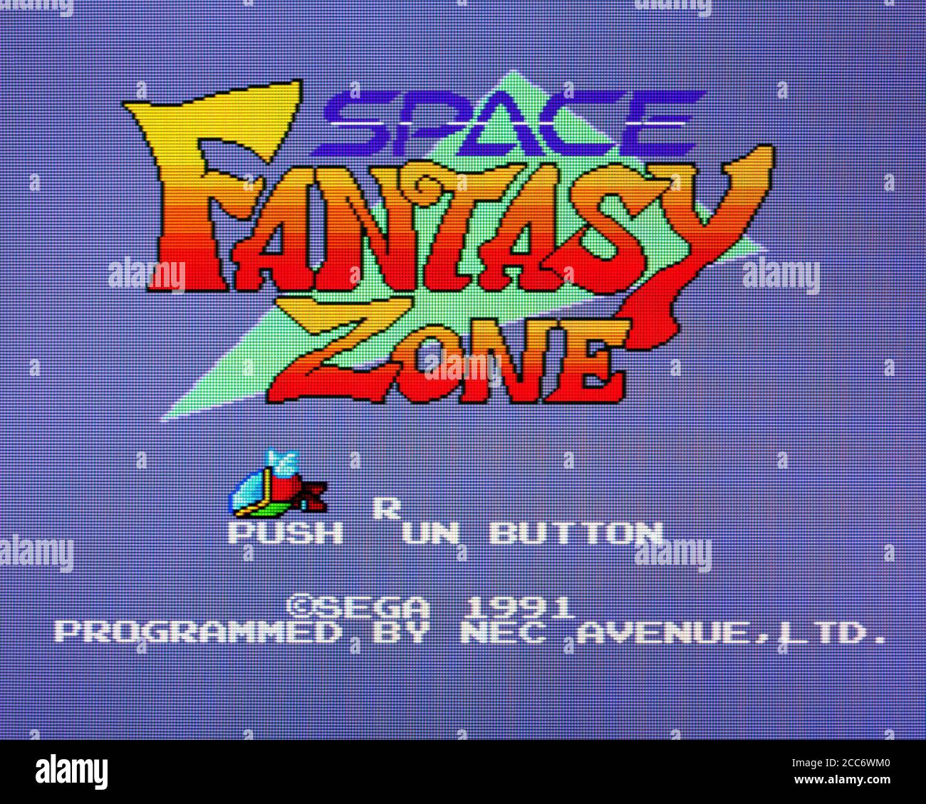 Space Fantasy Zone - PC Engine CD Videogame - Editorial Nur verwenden Stockfoto