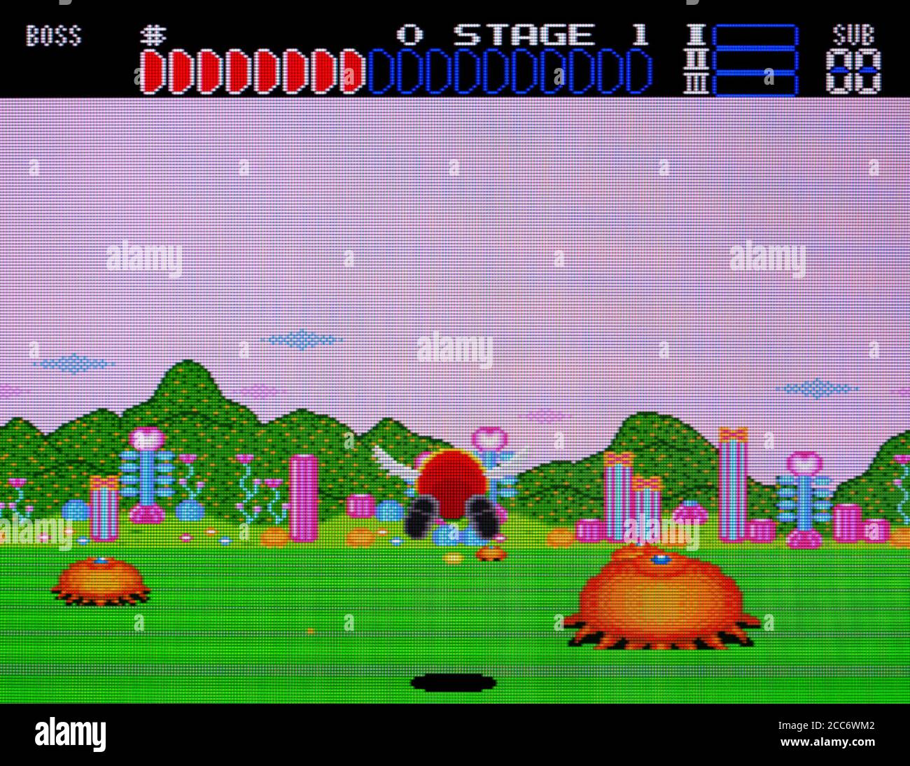 Space Fantasy Zone - PC Engine CD Videogame - Editorial Nur verwenden Stockfoto