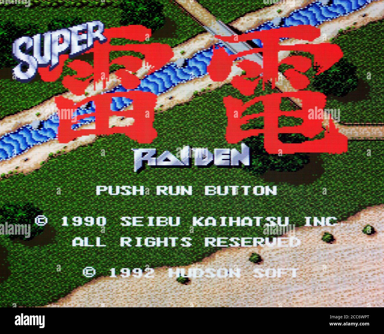 Super Raiden - PC Engine CD Videogame - redaktionelle Verwendung Nur Stockfoto