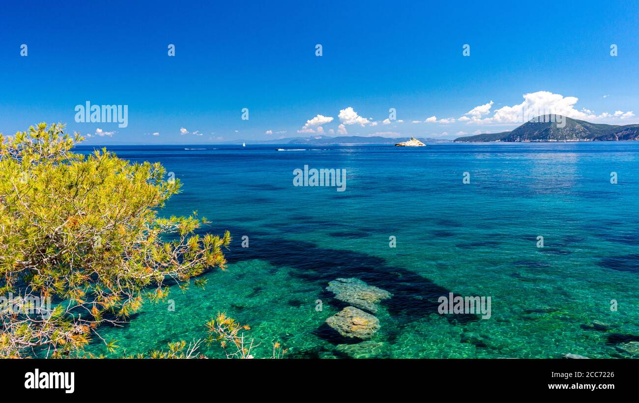 Elba Italien Europa Livorno Toskana Stockfoto