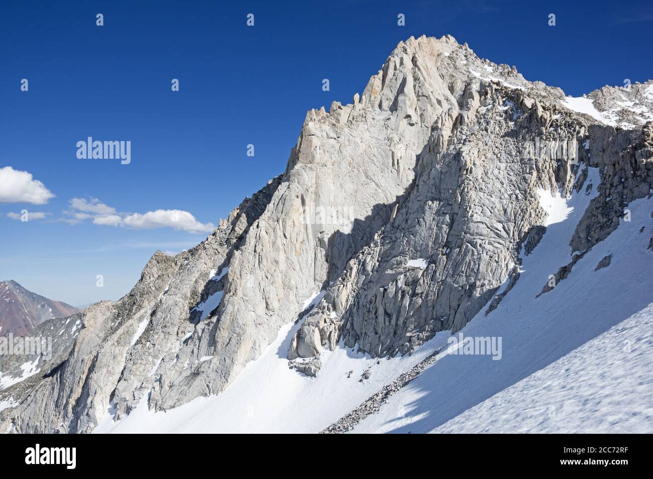 Bear Creek Spire Mountain in der Sierra Nevada Die Nordseite Stockfoto