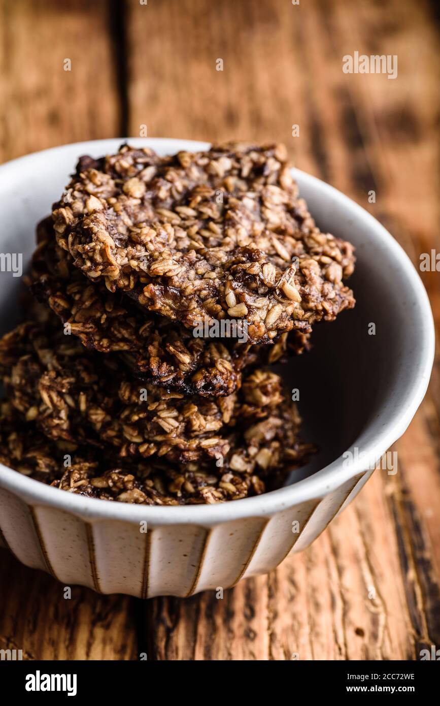 Banana Haferflocken Cookies Stockfoto